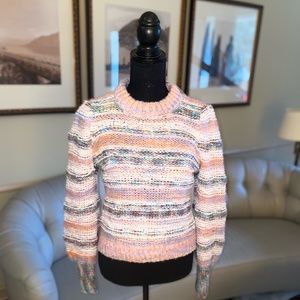 Urban Outfitters 'Rainbow' Knit Crewneck Sweater